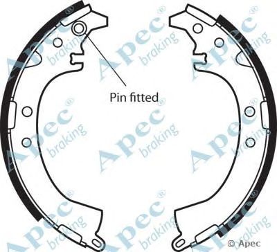 APEC BRAKING shu557 -  Комплект тормозных колодок